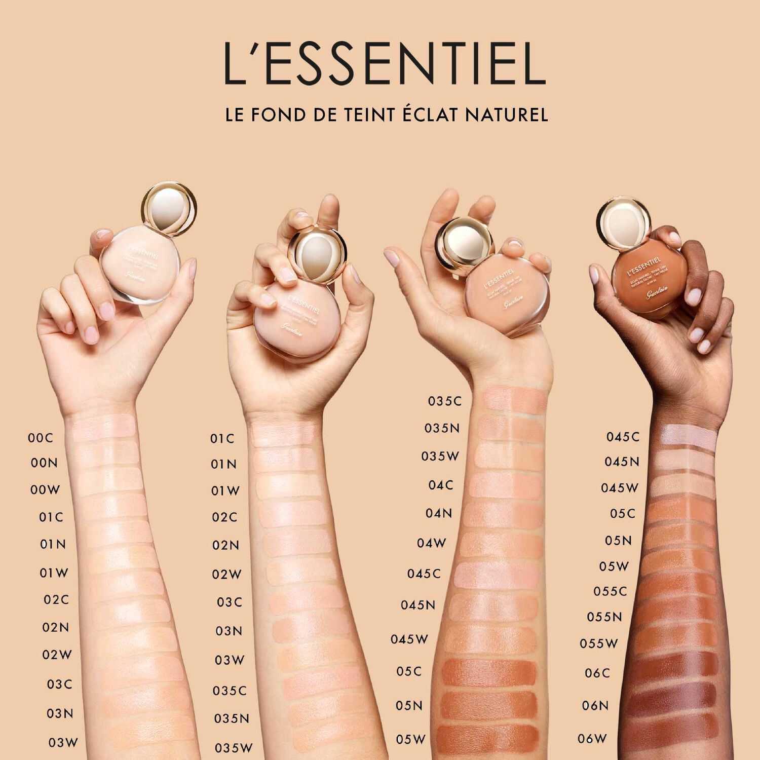 Guerlain L'Essentiel Fond de Teint Eclat Naturel Tenue 16h