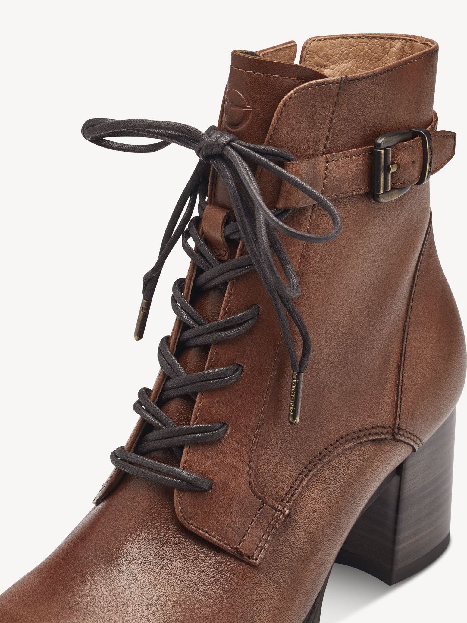 Bottine en cuir - marron