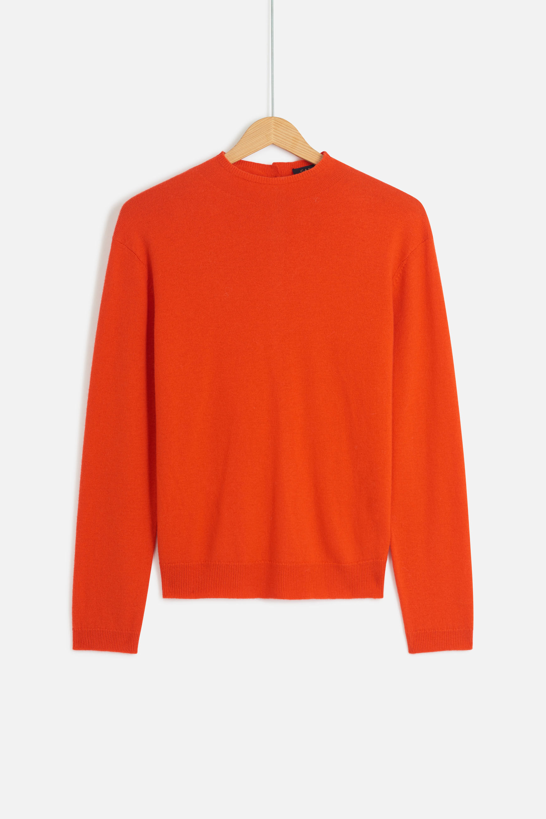 pull vera 100% laine orange femme