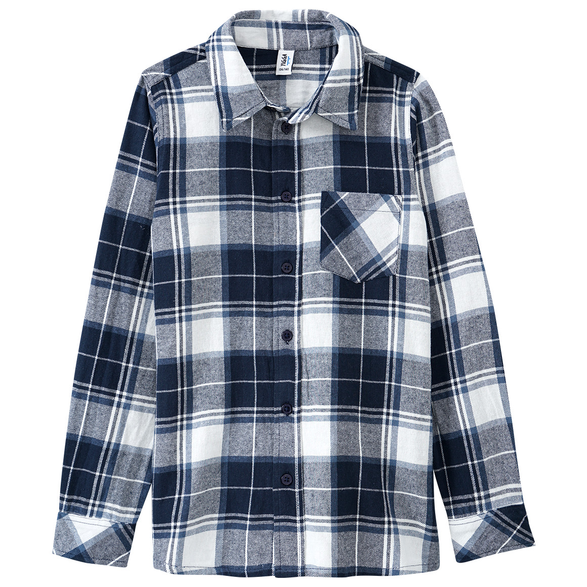 Jungen Flanellhemd im Karo-Look