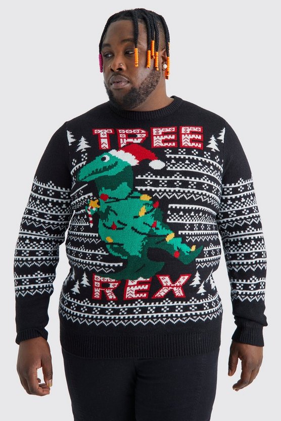 Plus Tree Rex Weihnachtspullover