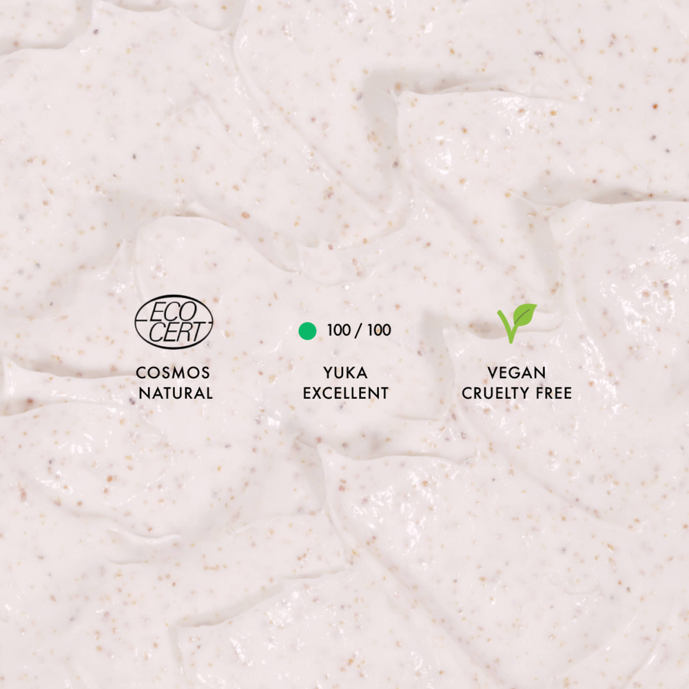 La crème libre Coffret Exfoliant Grains Visage (Éco-recharge + Pot Rechargeable Bleu Minéral) Exfoliant Visage