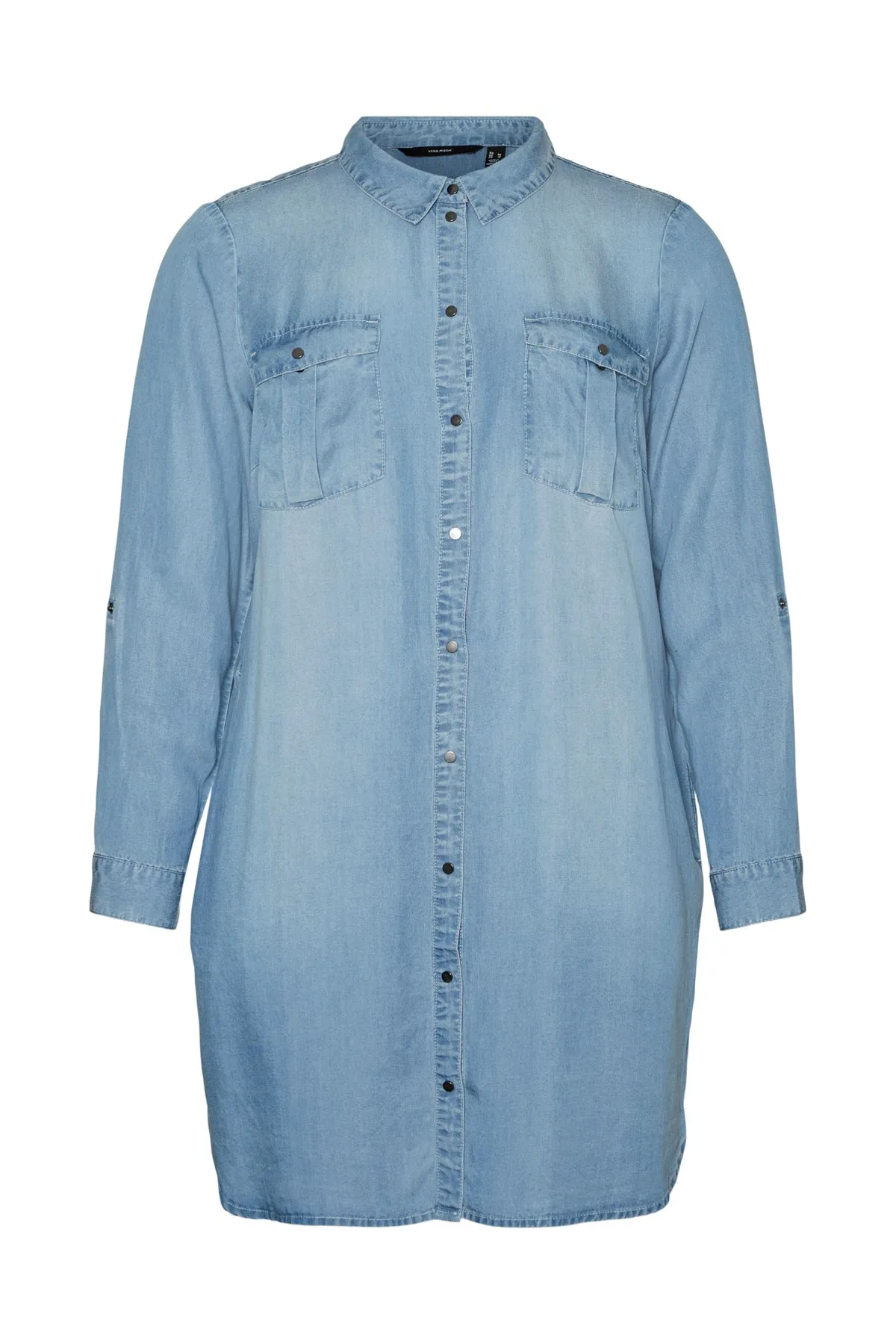 Veromoda Curve  Vero Moda Curve Damen/Mädchen Hellblaues Jeanskleid