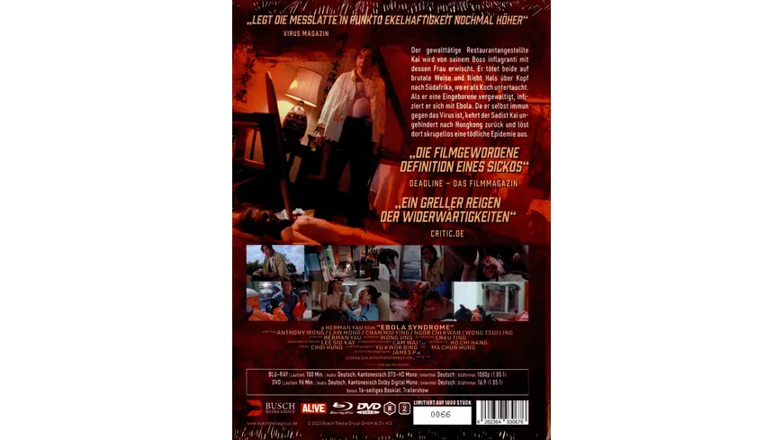 Ebola Syndrome (uncut) - Mediabook - Cover C - 2-Disc Limited Edition  (Blu-ray + DVD)