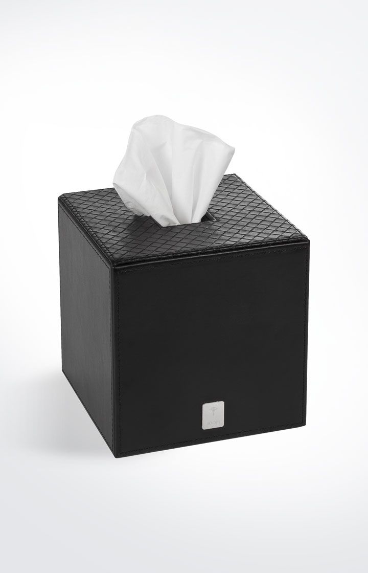 Kosmetiktuch-Spender Bathline, Schwarz
