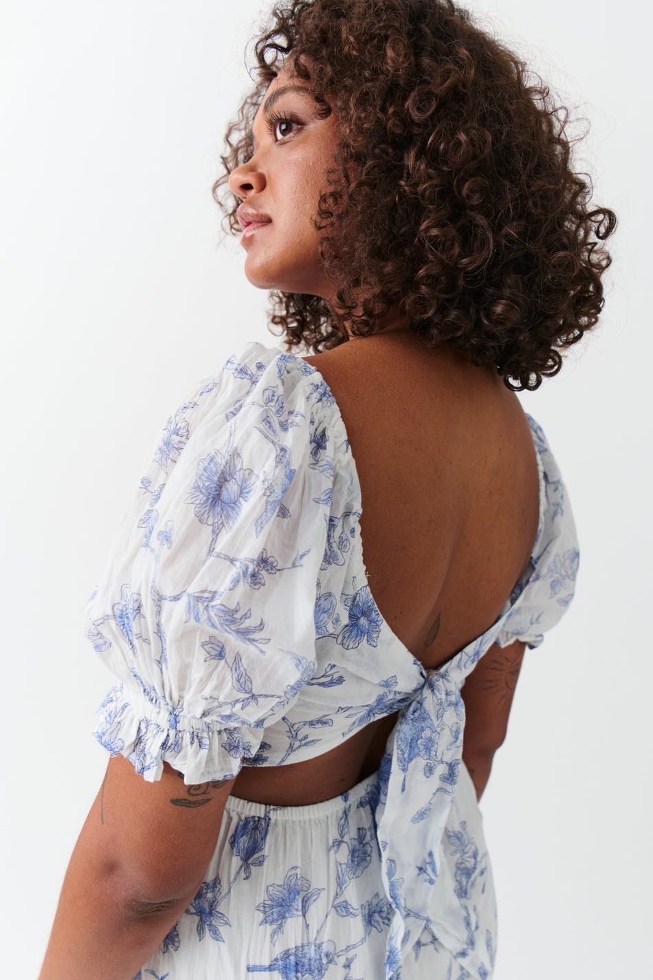 Puff sleeve dress