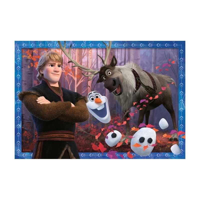 Puzzles Vers des contrées glacées DS La Reine des Neiges2 2x 24 pièces