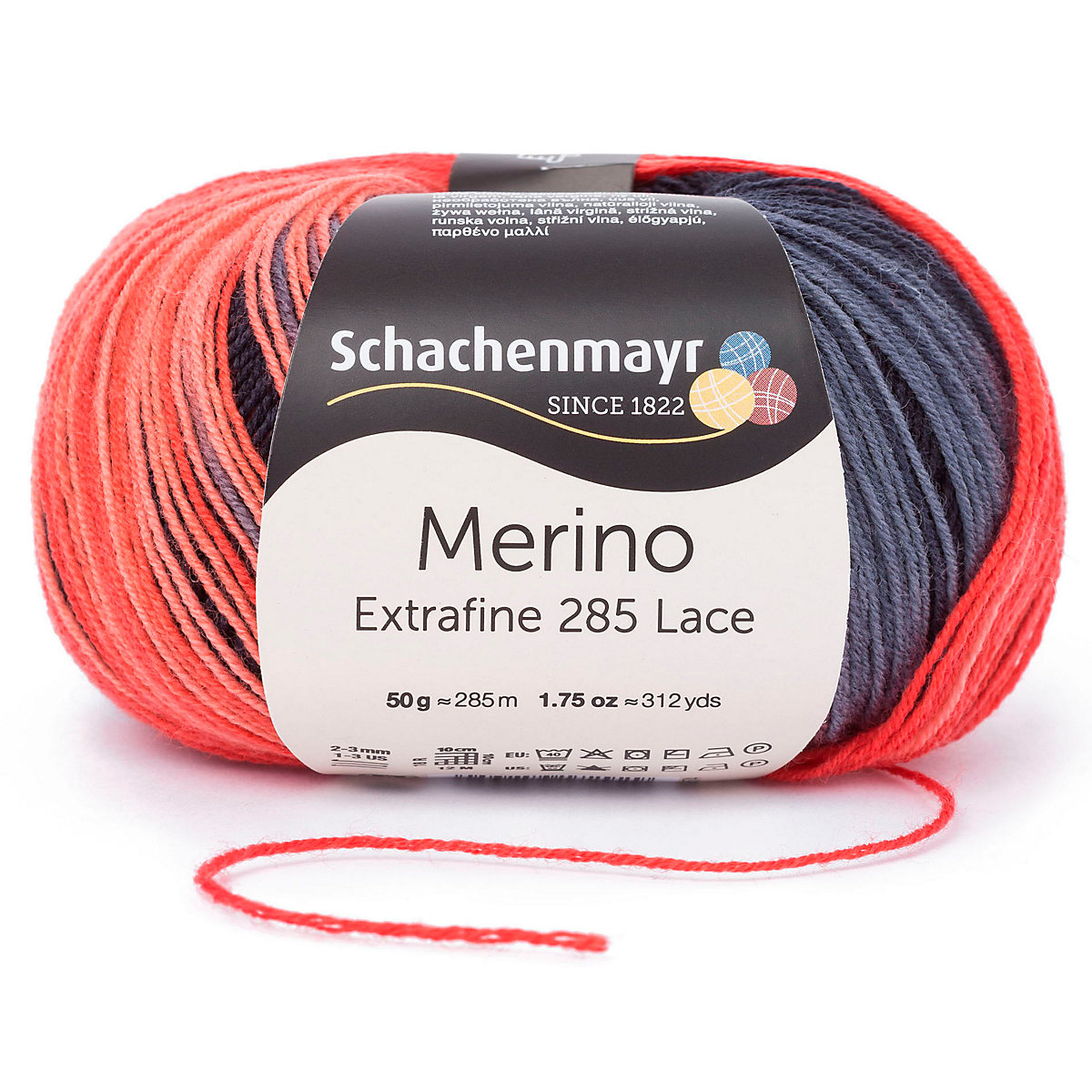 Handstrickgarne Merino Extrafine 285 Lace, 50g Coccin