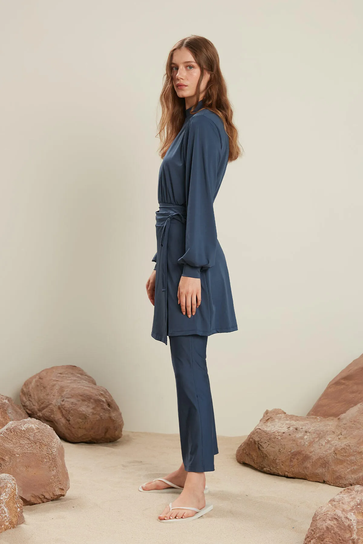Manuka  HIJAB-BADEANZUG-ROCK MARINEBLAU