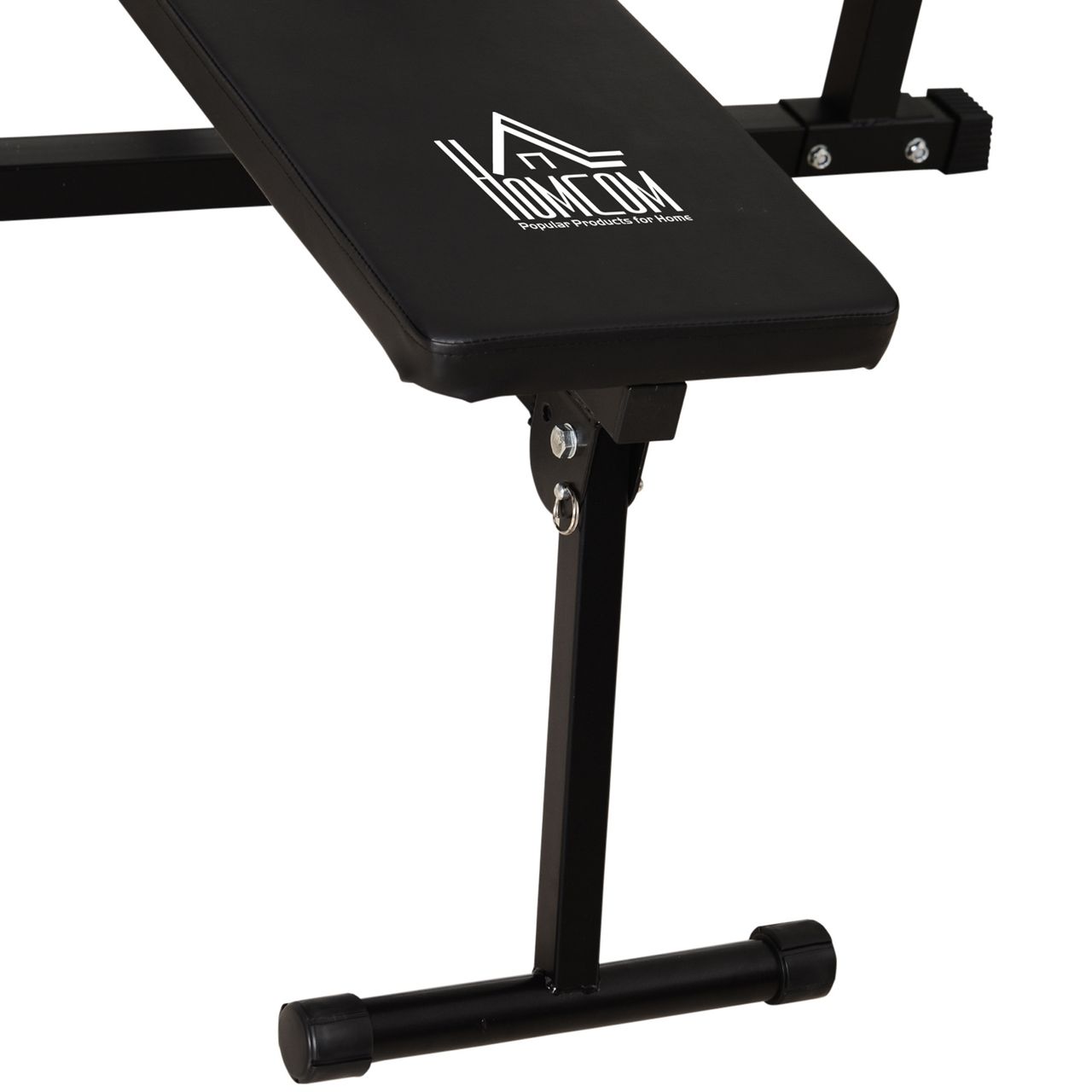 HOMCOM Kraftstation mit Klimmzugstange, Multifunktionale Dip-Station, Trainings-Gerät für Zuhause, mit Boxsack, Fitness, Stahl, Schwarz, 180 x 183 x 219 cm