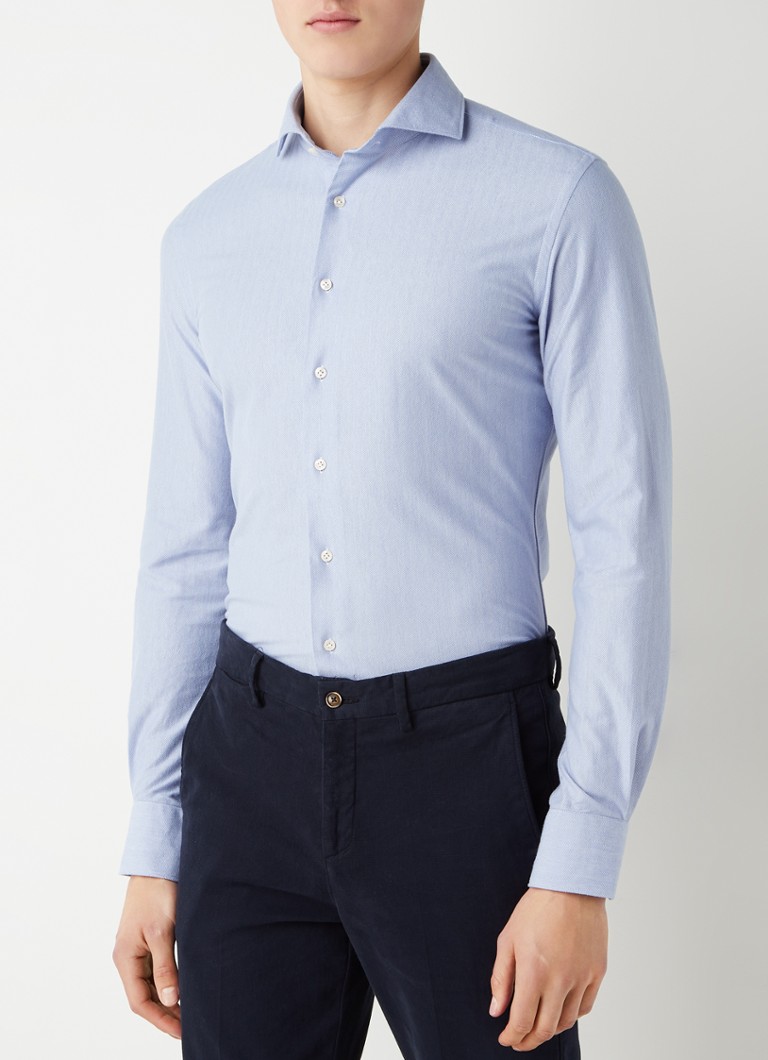 Camicia Profuomo Slim Fit in maglia elasticizzata