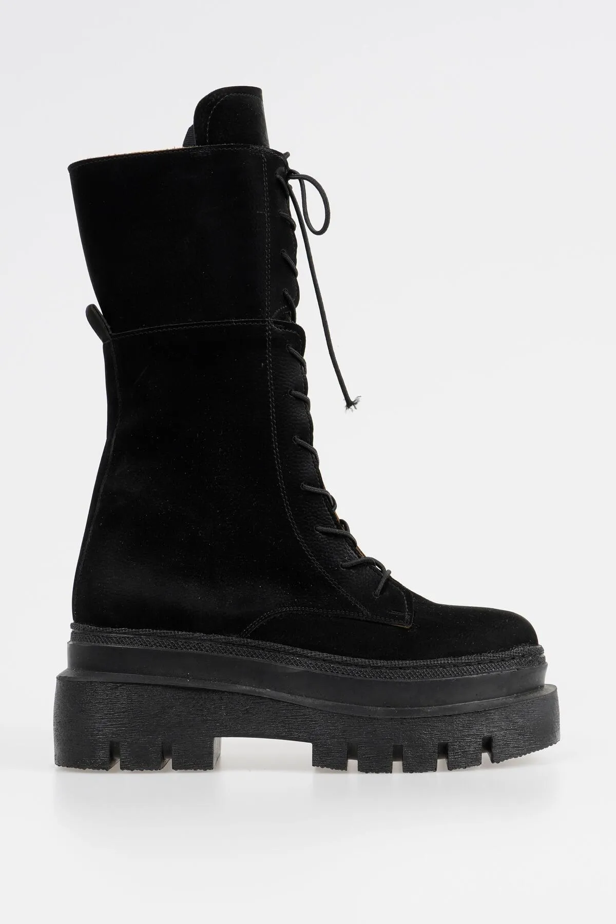CZ London  Damen-Schnürstiefel, Winterschuhe mit Plateausohle