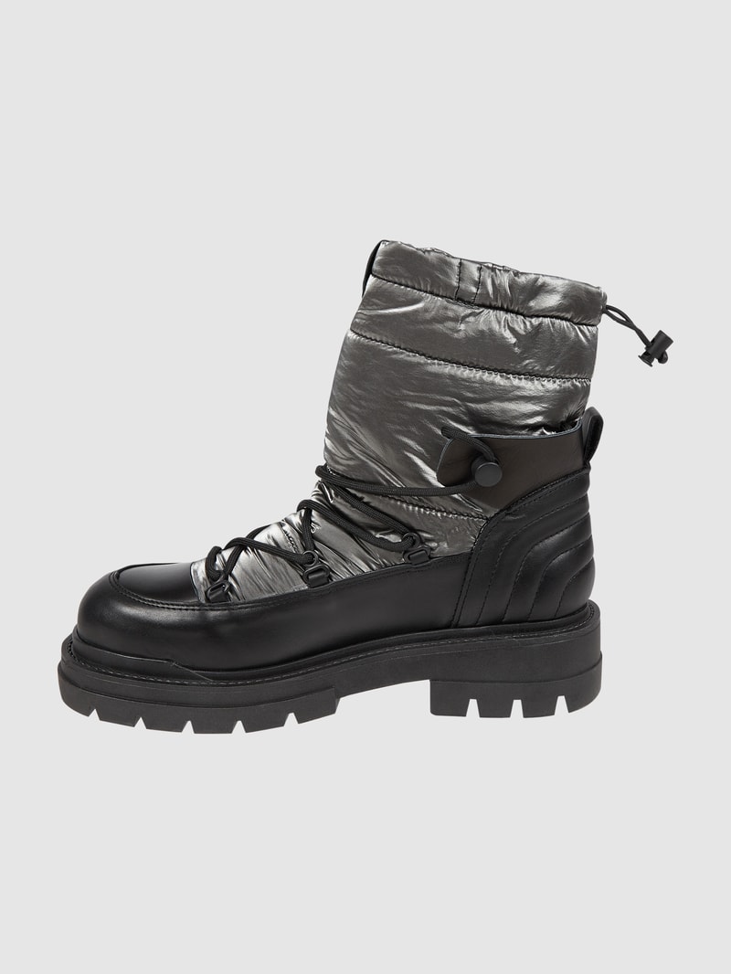 Boots aus Leder in schwarz