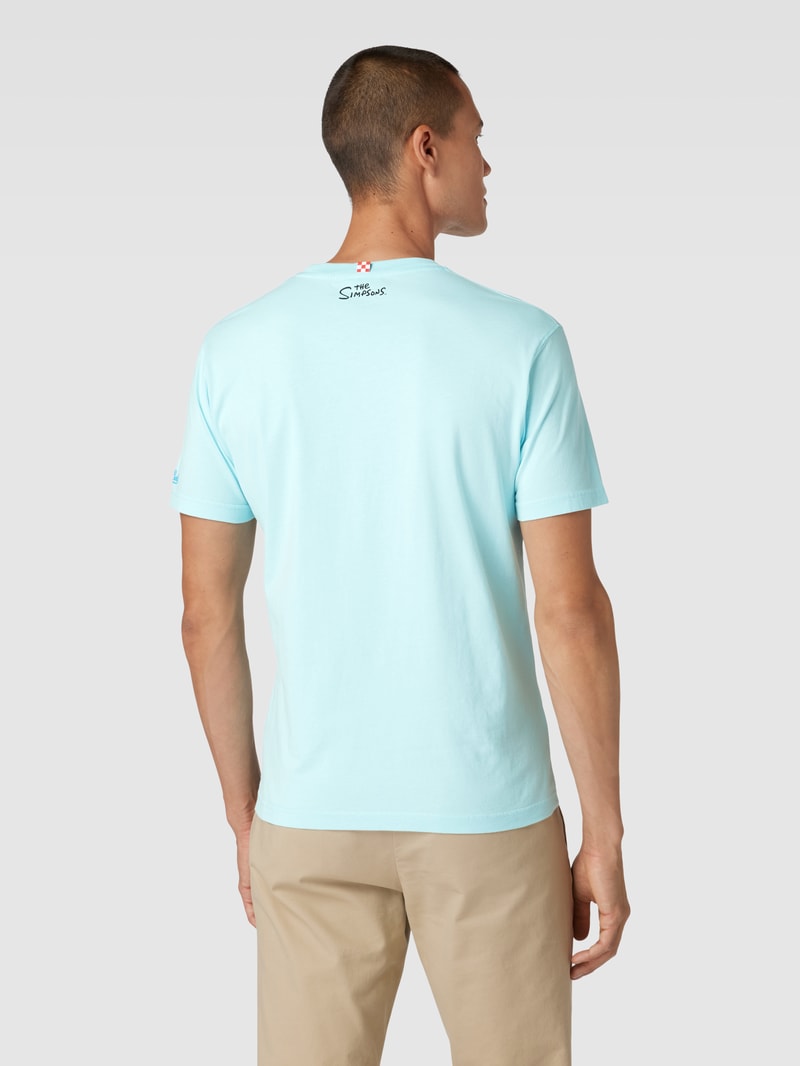 T-Shirt mit The Simpsons®-Print in aqua blau