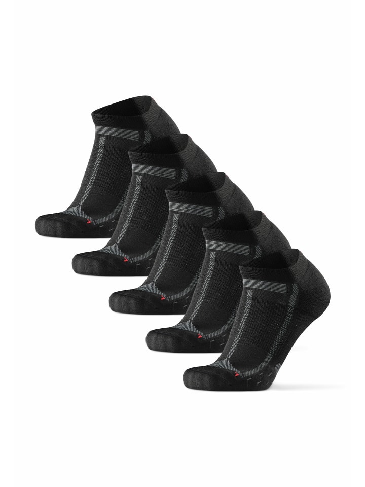 DANISH ENDURANCE Laufsocken Long Distance Low-Cut in Black/Grey günstig kaufen