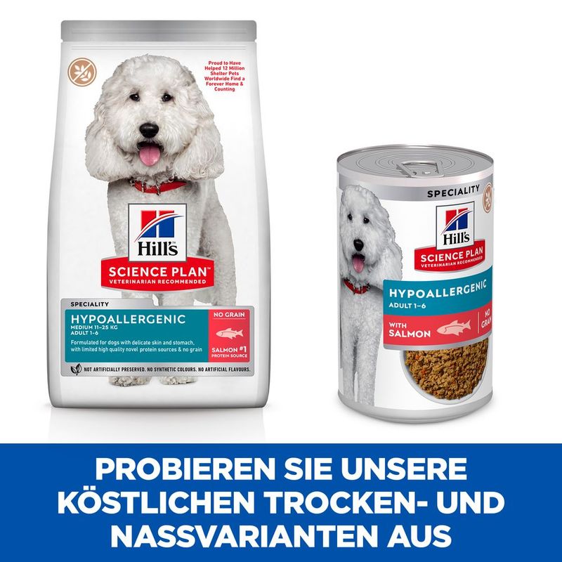 Hill's Science Plan Adult Hypoallergenic Medium mit Lachs