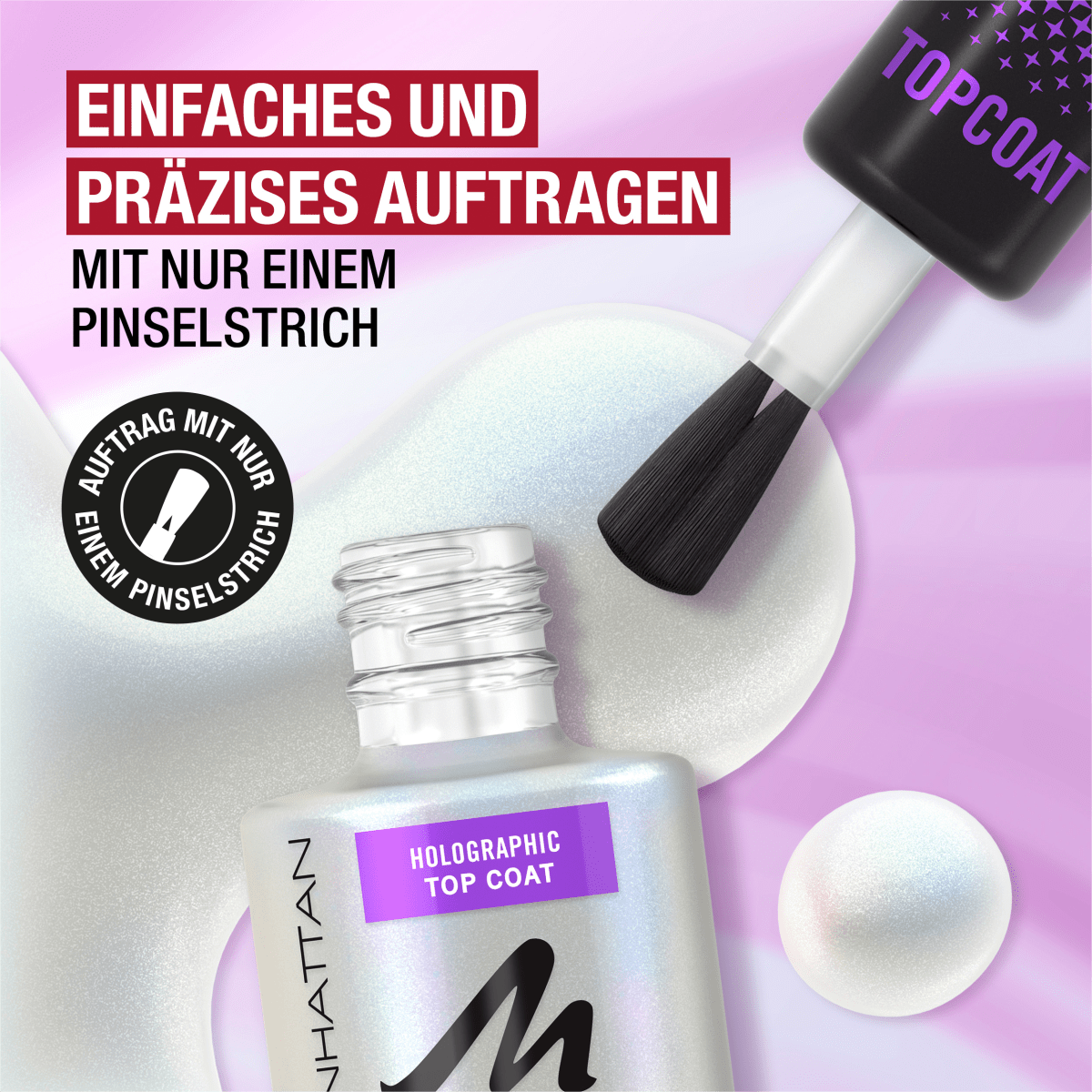 Top Coat Holographic Effect, 12 ml