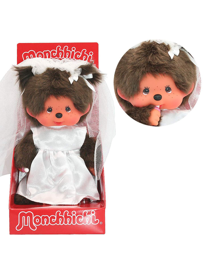 Monchhichi Braut Mädchen | 20 cm Monchhichi Puppe | im Hochzeits-Kleid & Schleier günstig kaufen onesize