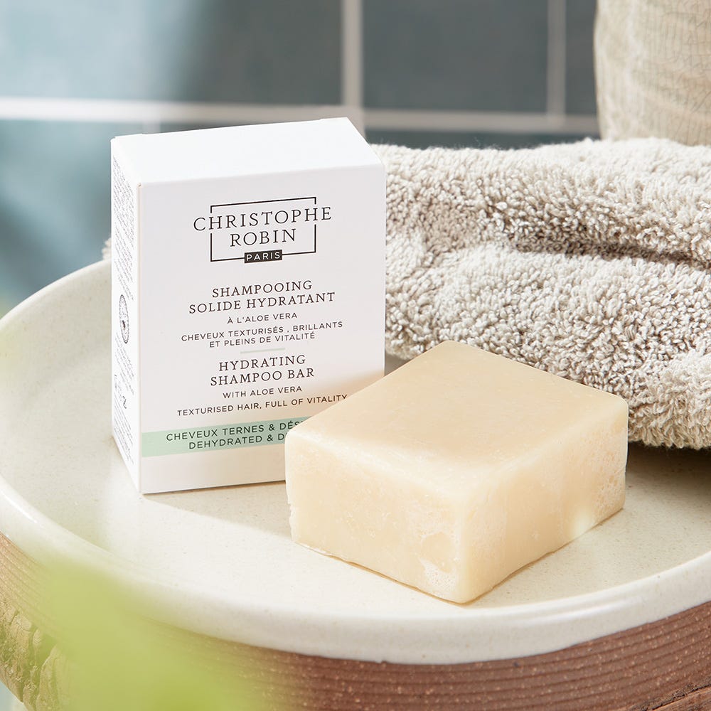 Christophe Robin Hydrating Shampoo Bar Aloe Vera 100 g