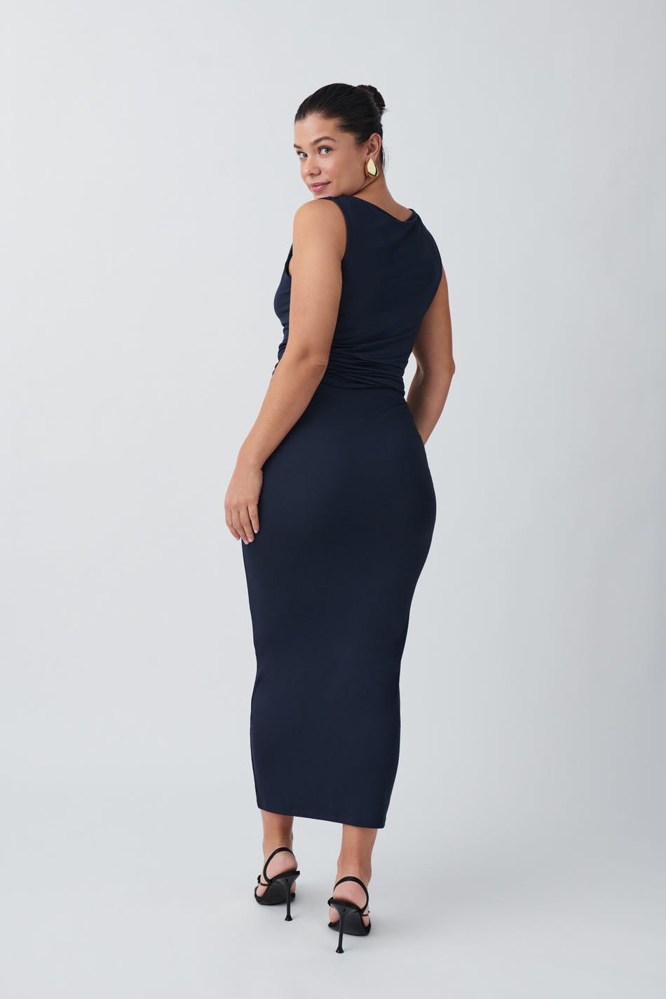 Soft touch ruched skirt