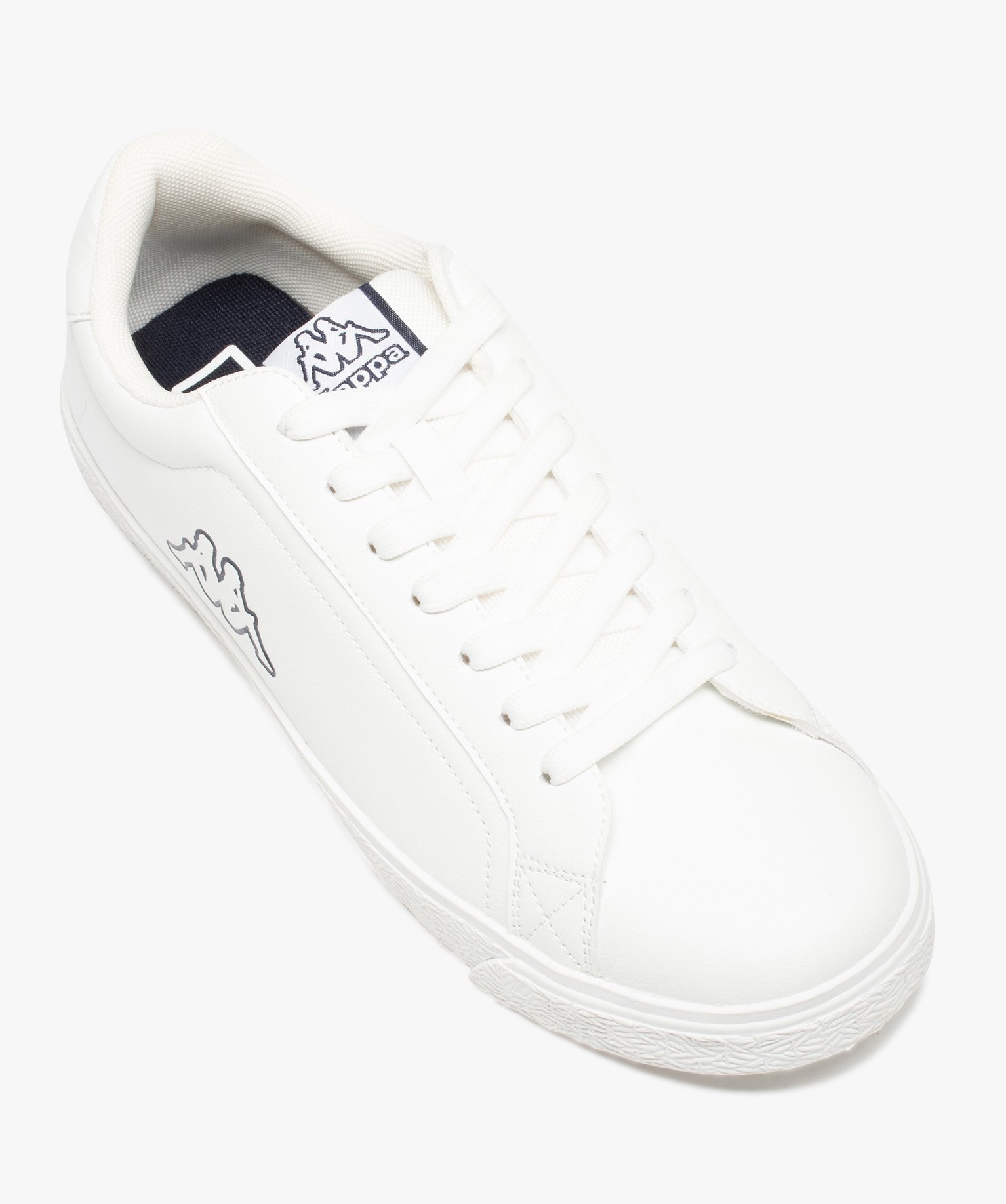 Baskets homme unies à lacets – Kappa Astrida blanc | GEMO