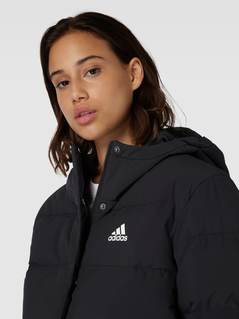 Steppjacke mit Label-Print Modell 'HELIONIC' in schwarz