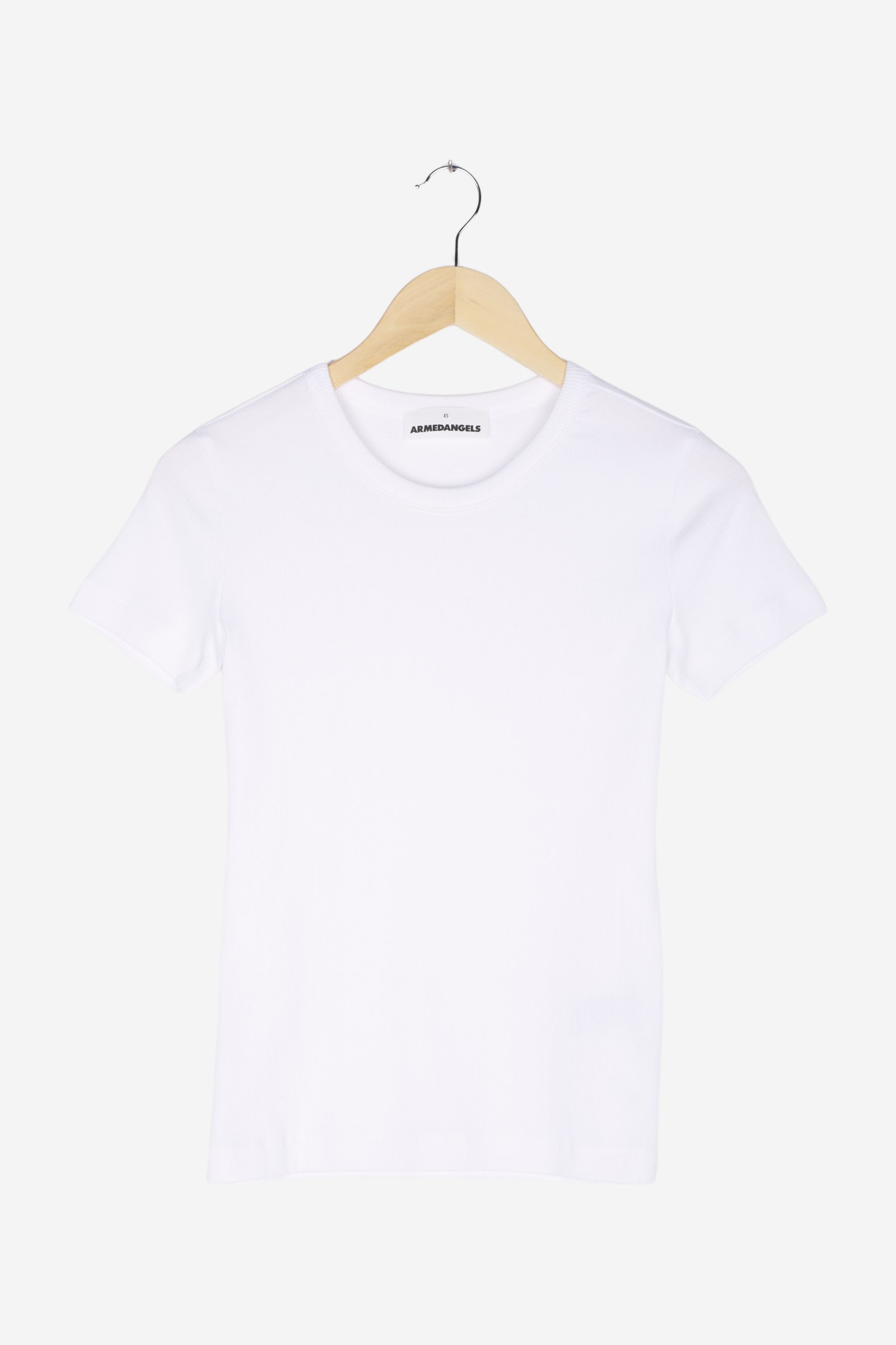 Ripp-T-Shirt Regular Fit aus Bio-Baumwoll Mix