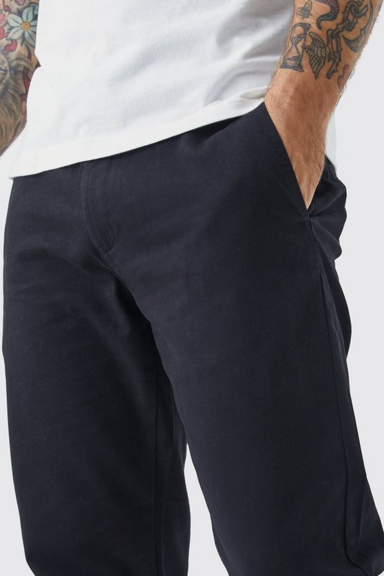 Kurze Slim-Fit Chino-Hose
