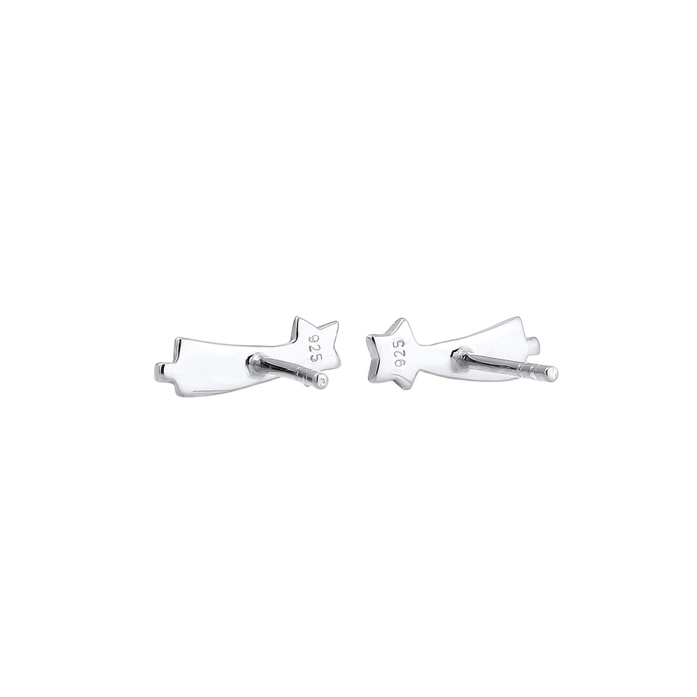 Elli Elli Boucles d'Oreilles Femme Étoile Filante 925 en Argent Sterling Boucles d'oreilles