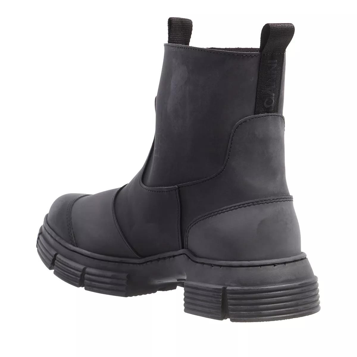 GANNI Stiefeletten schwarz Regenstiefel