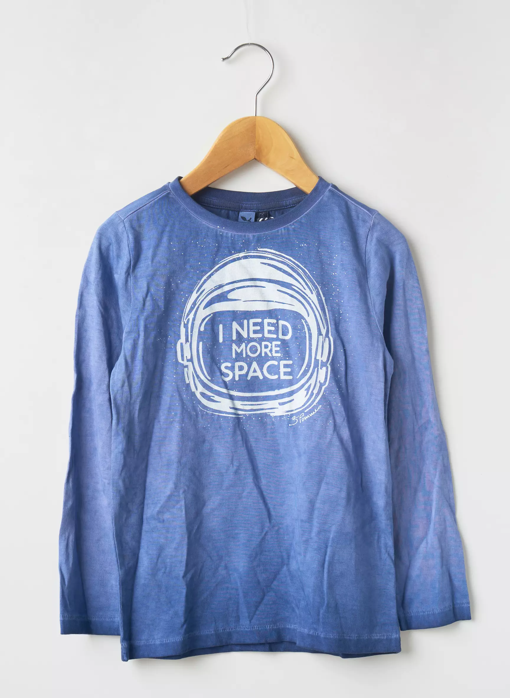 3 Pommes Tshirts Garcon couleur bleu