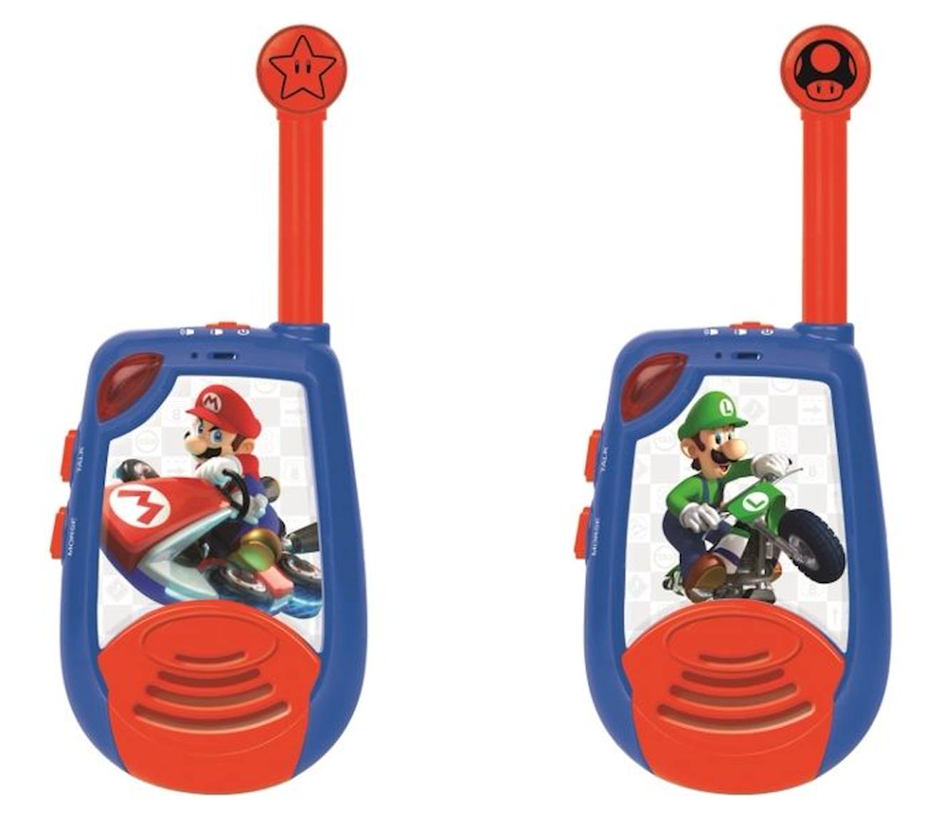 Talkie-Walkies Digitaux Mario Kart portée 2km fonction morse bleu