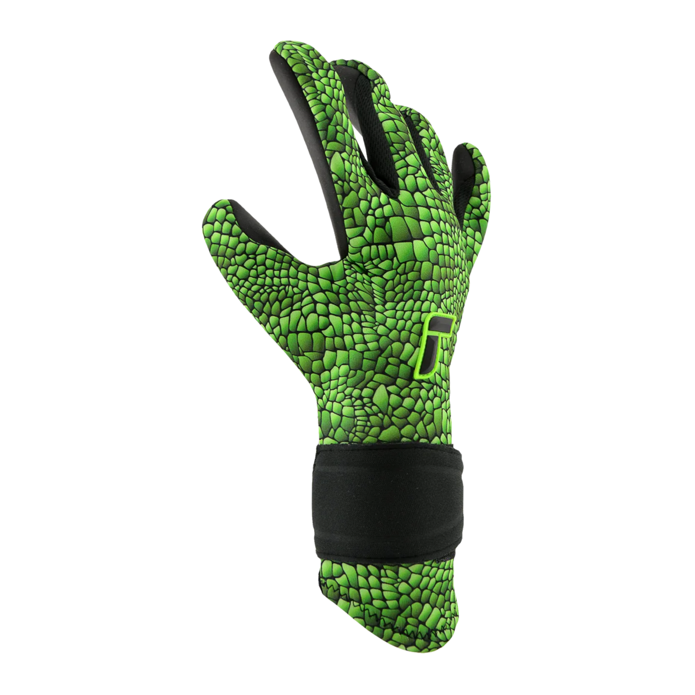 Reusch Pure Contact Venomous Gold X TW-Handschuhe Schwarz Grün F5010