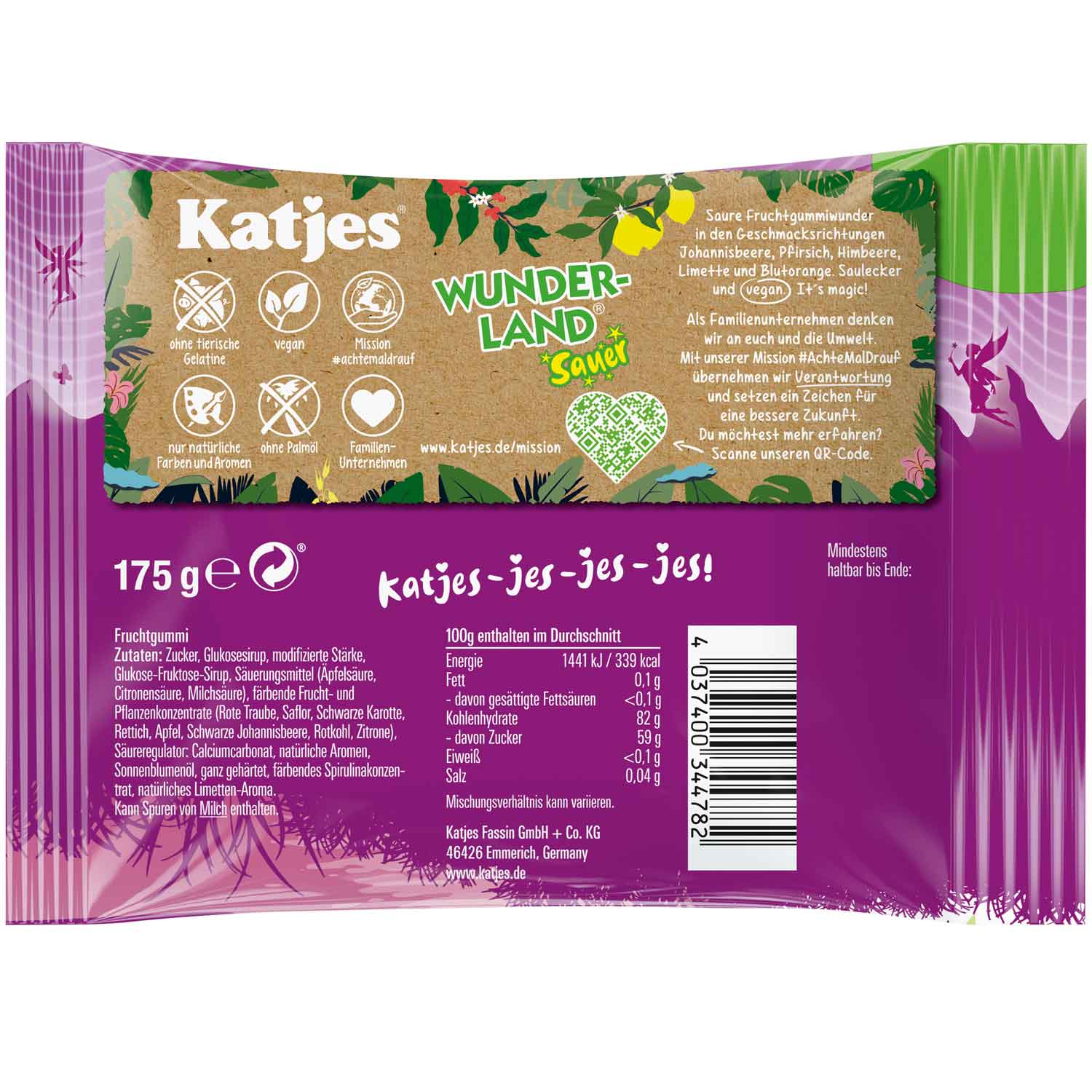 Katjes Wunderland Sauer 175g