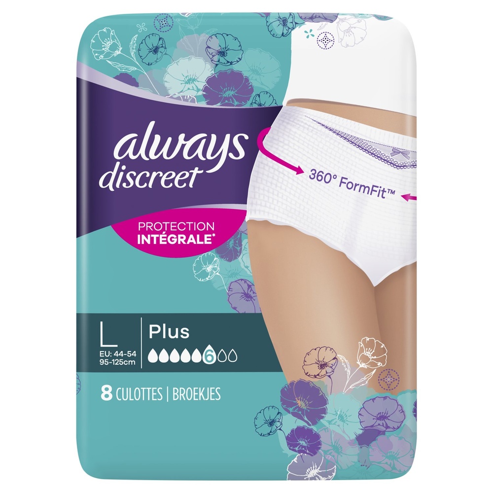 always Always Discreet Normal Culotte Incontinence L Culottes Pour Fuites Urinaires