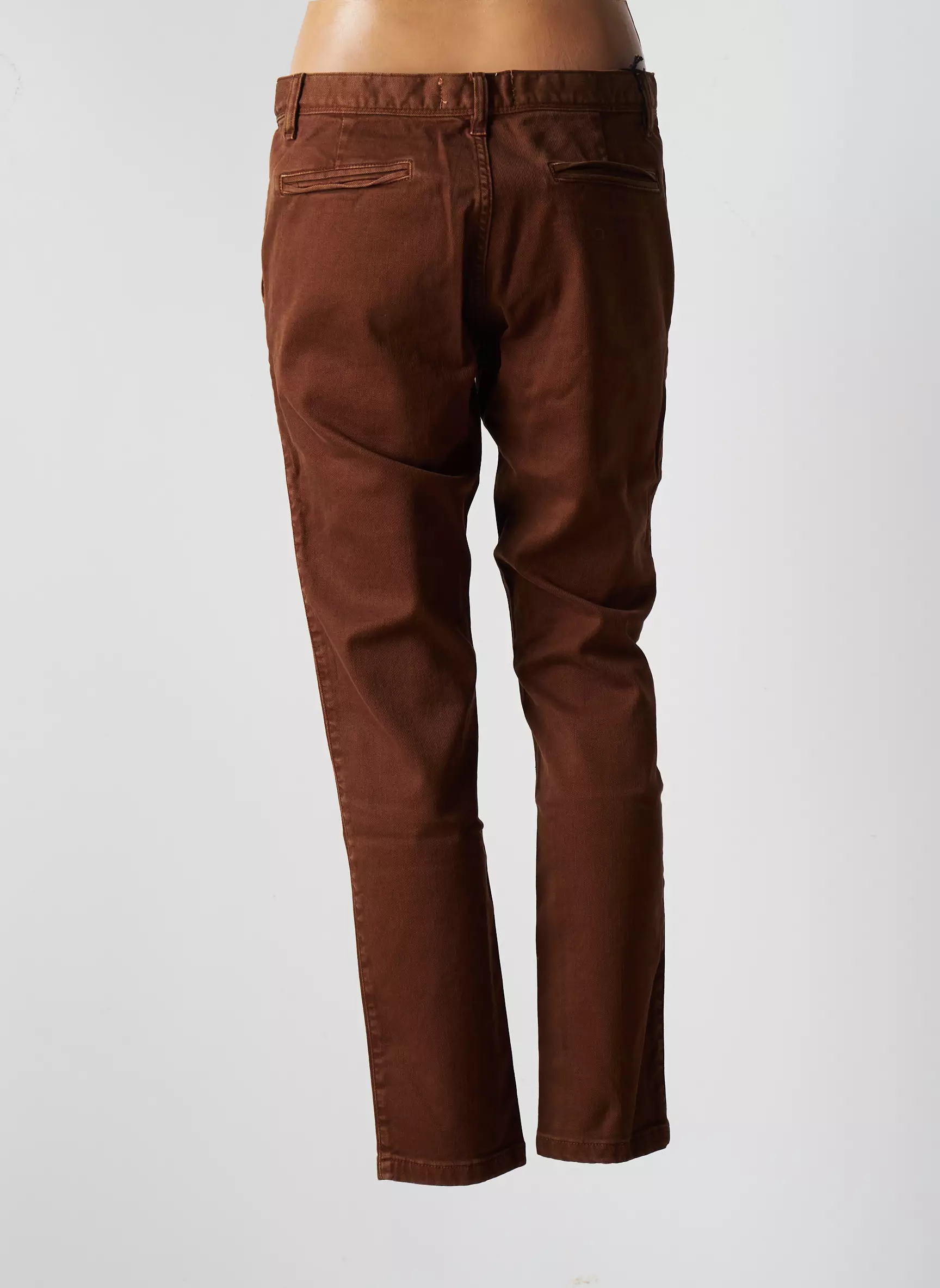 Acquaverde Pantalons Chino Femme couleur marron