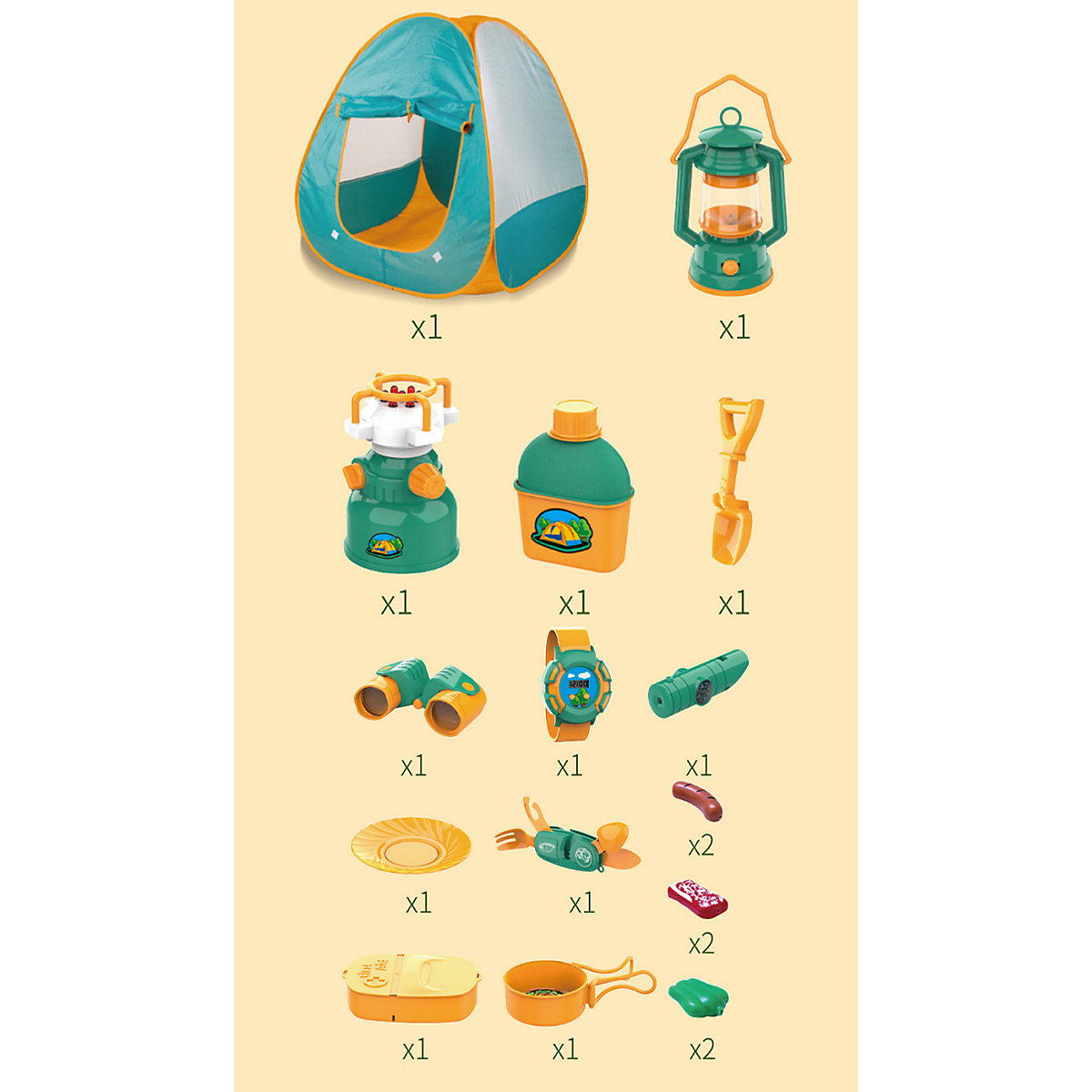 Campingspielzeug für Kinder Outdoor-Zelt-Explorer-Set