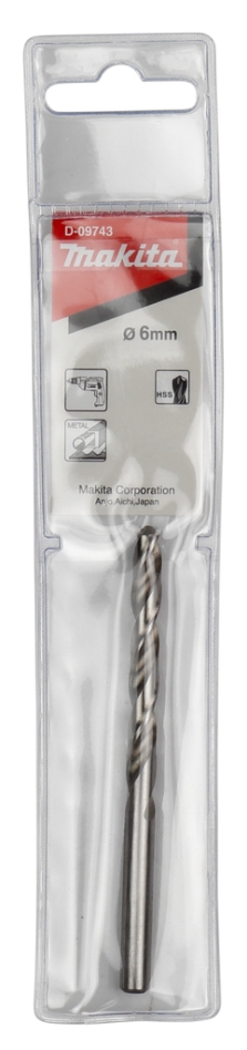 Accessori Makita D-09743 Punta da trapano per metallo HSS 6x93 mm
