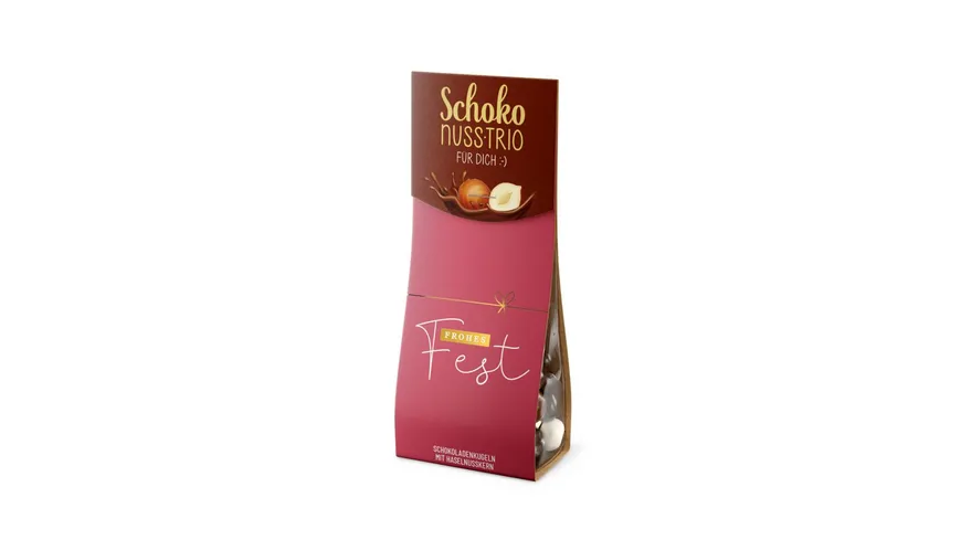 Geschenk für Dich Schokonuss-Trio Schleife 90 g