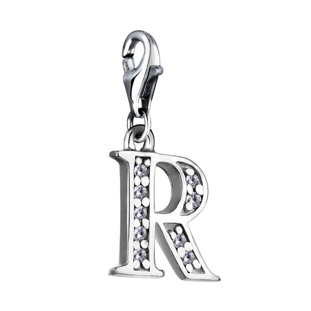 Nenalina Nenalina Amulette Charm lettre Pendentif individuel et personnalisé en argent 925 Pendentif