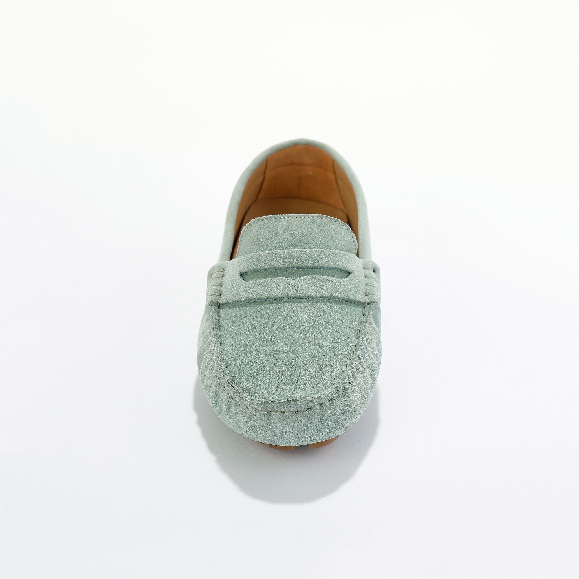 Mocassins en cuir velours