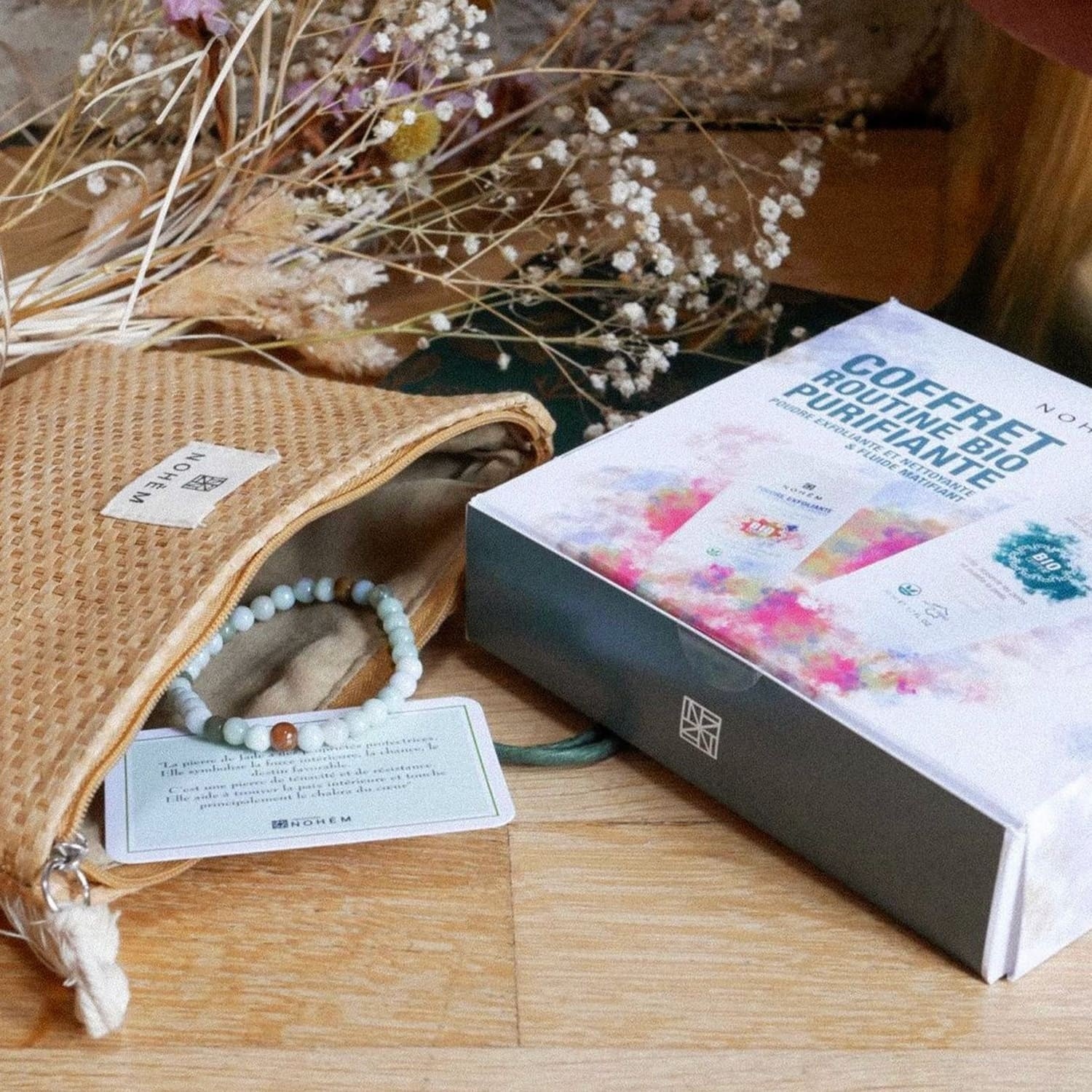Zestaw oczyszczający Nohèm Ayurvedic Purifying Set (płyn + peeling i proszek oczyszczający)