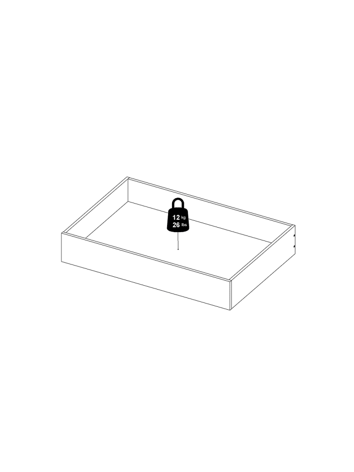 ebuy24 Bett Nada Schwarz 99 x 67 cm günstig kaufen onesize