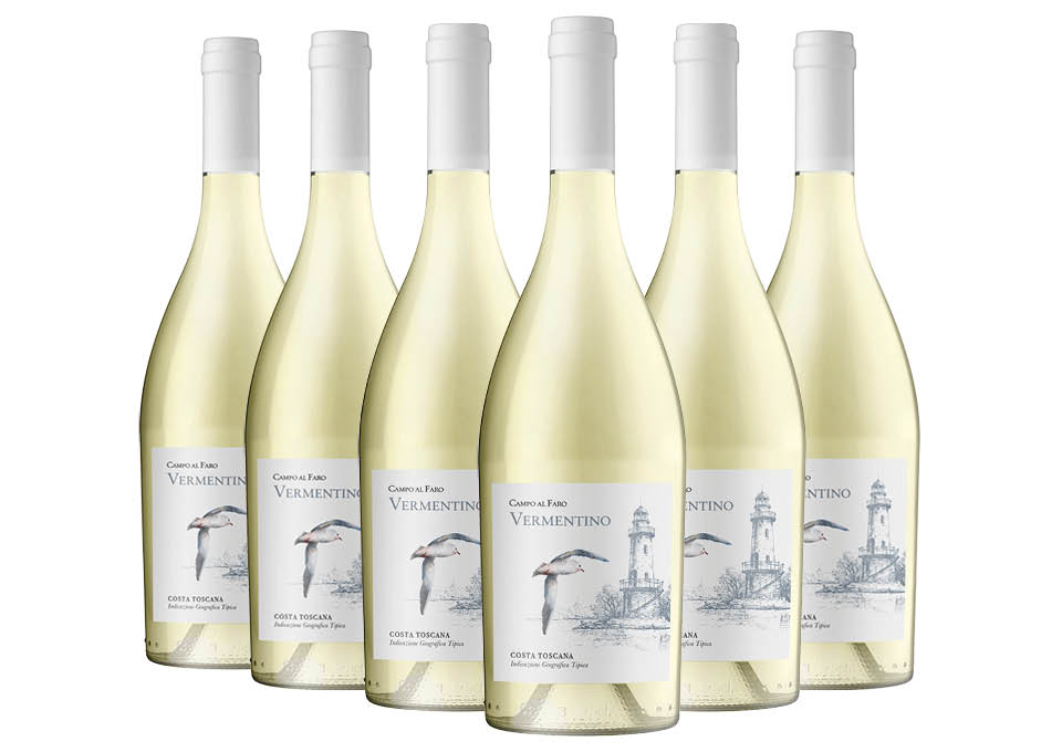 Costa Toscana Vermentino IGT 2022 Campo al Faro 6 bouteilles de 0,75 ℓ
