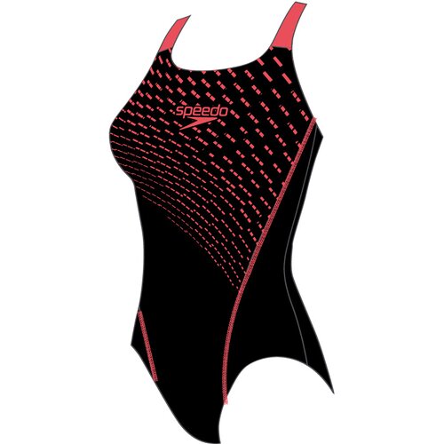 DAMEN BADEANZUG MEDLEY LOGO MDLT AF BLK/RED