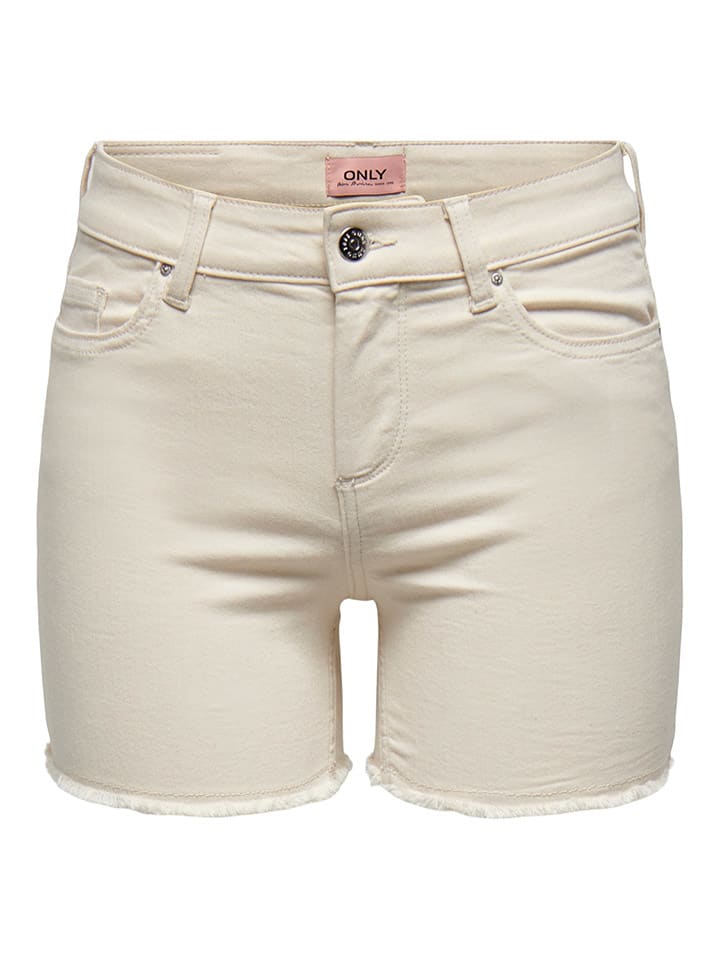 ONLY Jeans-Shorts in Creme günstig kaufen