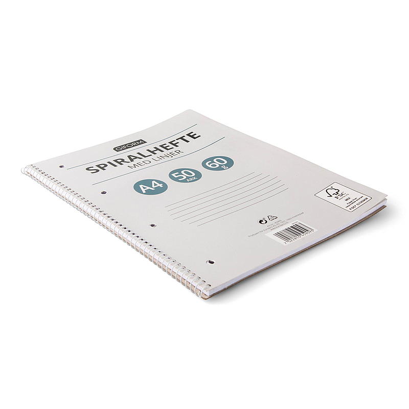 Giform Spiralhefte A4 50 ark, linjert