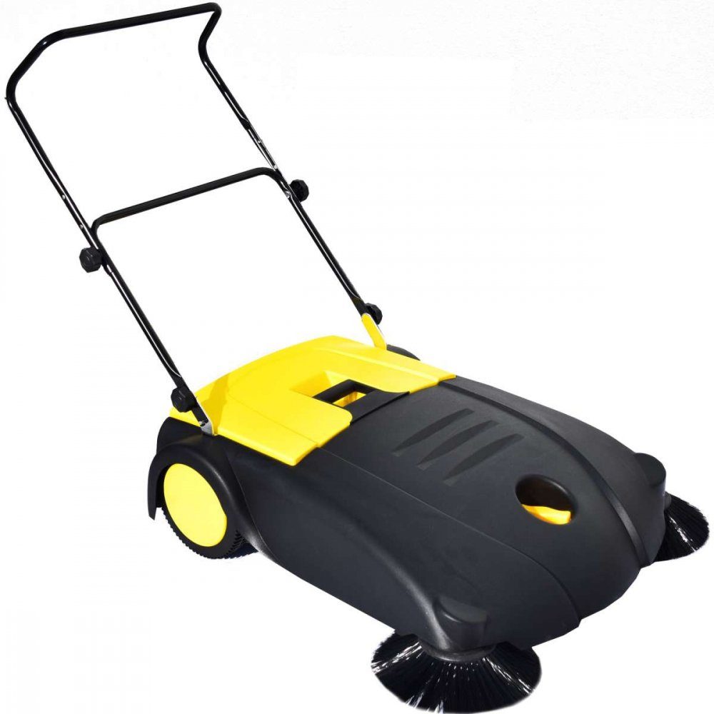 Syntrox Handkehrmaschine Syntrox Kehrmaschine 80 cm breit mit 2 Kehrbürsten