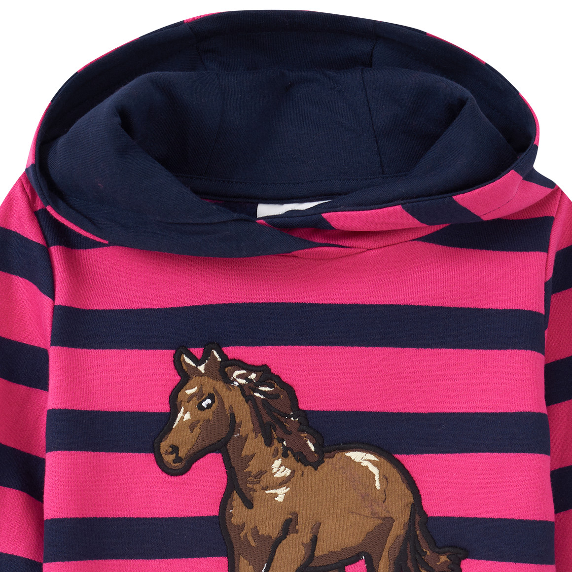 Mädchen Hoodie mit Pferde-Applikation