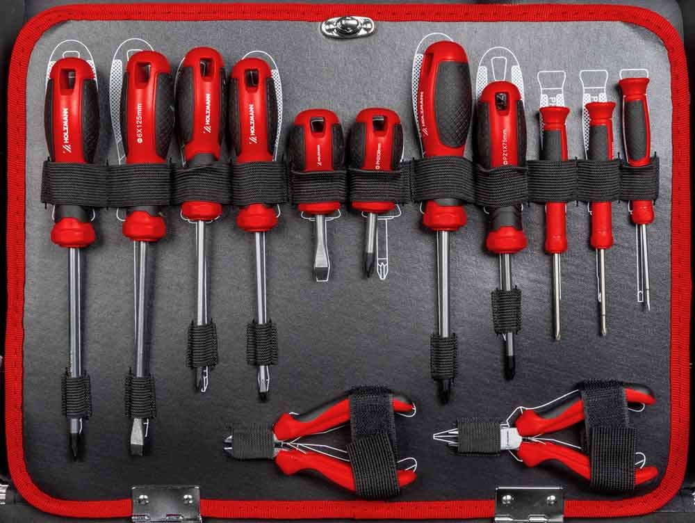 Holzmann WZK119ECO Werkzeugkoffer, 119-teilig